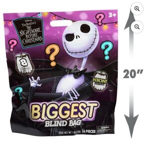 Nightmare Before Christmas BIGGEST BLIND BAG 8 Surprises Neon Edition 20”